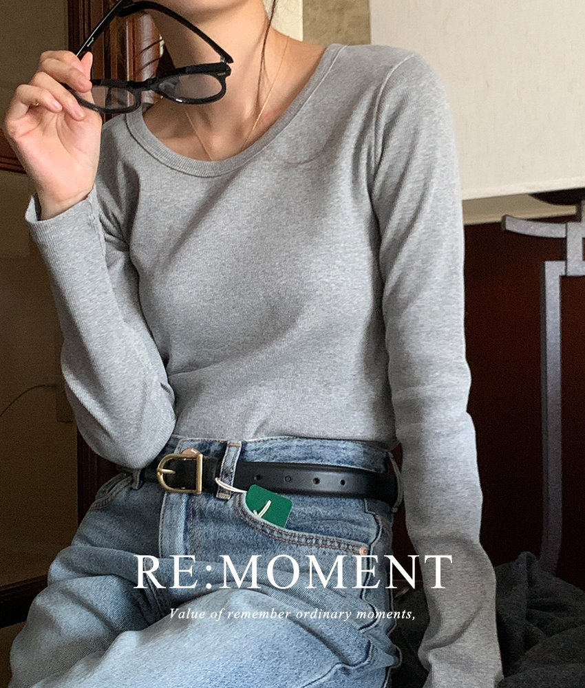 [RE:MOMENT/Same-day delivery excluding black and ivory] Made. Lounge Slim V-neck T-shirt 5 colors!