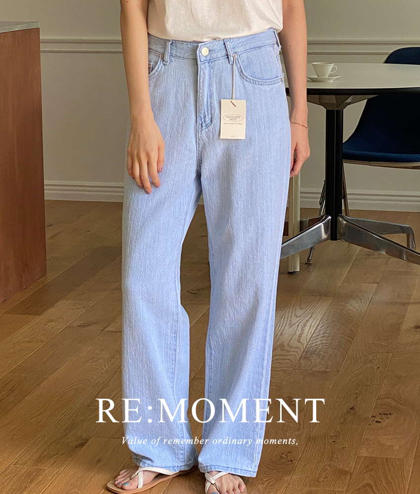 [RE:MOMENT/L Same-day delivery] Made. Summer Straight Denim 2 colors!