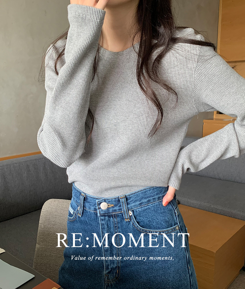 [RE:Moment/Same day delivery] Made. Dare crop waffle tea 3 colors!