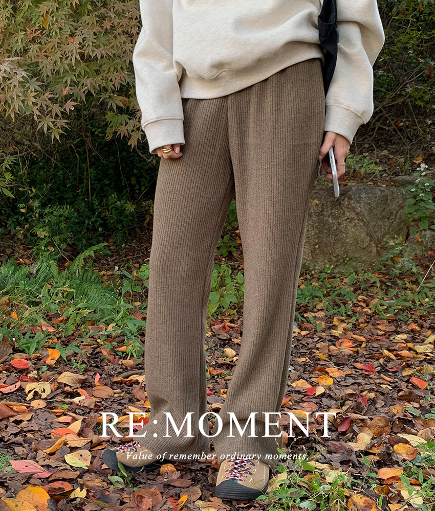 [RE:MOMENT/Eye, Deep Characters sent on the same day] Made. Rhodon Semi Bootcut Knit Pants 4 colors!