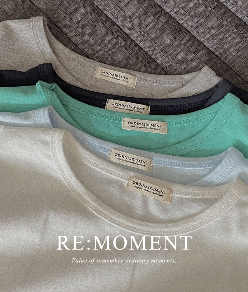 (Over 3000!) [RE:MOMENT/Sent on the same day except pink and gray] Everyday Modal T-shirt 4 colors!