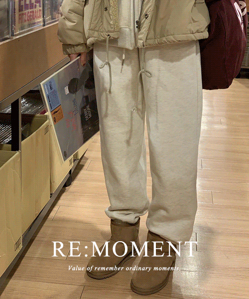 [RE:MOMENT] made. COJET 宽松版型 双面拉绒 收口裤子 4颜色!