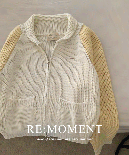 [RE:MOMENT/当日発送] made. トイバーシティ ニットジップアップ 2color!