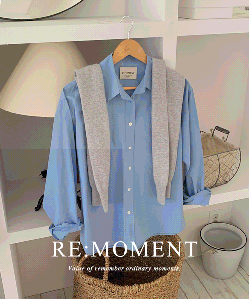 [RE:MOMENT/Sent on the same day except for ivory and blue] Made. NER Premium Basic Cotton Shirt 4 colors!