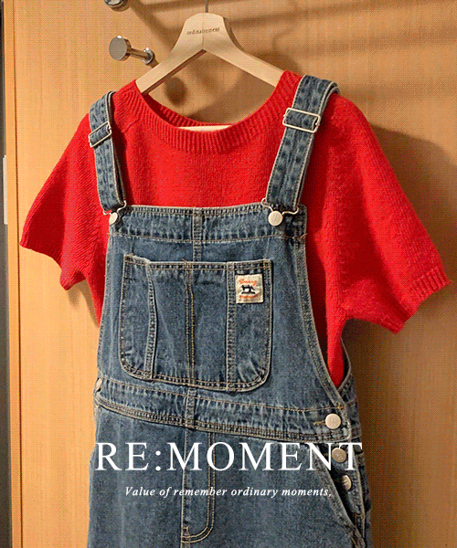 [RE:MOMENT/Same-day delivery] made. MOS Overall Denim Dress