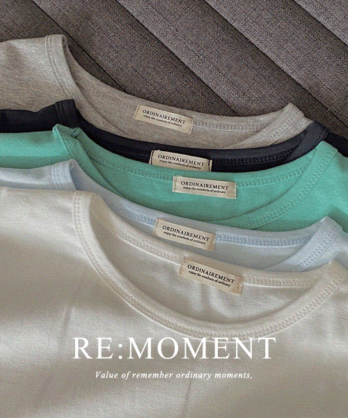 (Over 3000!) [RE:MOMENT/Navy, Gray sent on the same day] Everyday Modal T-shirt 4 colors!