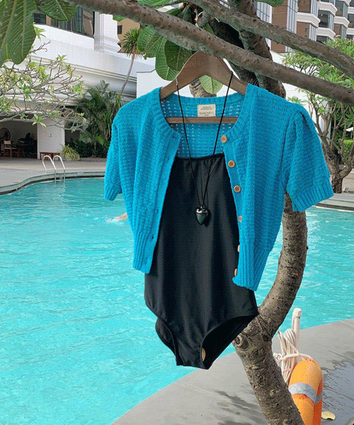 (swimwear) エード シンプル モノキニ 4color!
