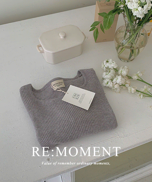 [RE:MOMENT/Same-day delivery] made. Sarah Bambu Square Neck Knitwear 3 colors!