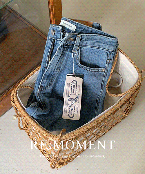[RE:MOMENT / Same-day delivery except for Jungcheongm] Made. Gaihara Semi-wide Denim Pants 2 colors!