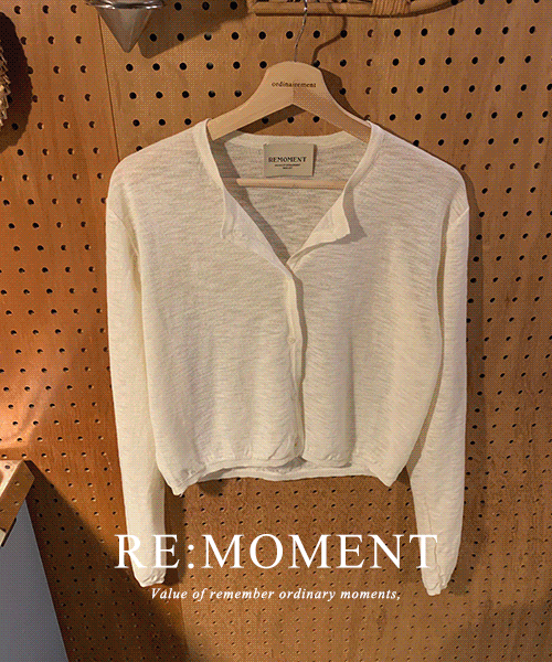 [RE:MOMENT / 10 days or more] Made. Is Linen Round Cardigan 3 colors!