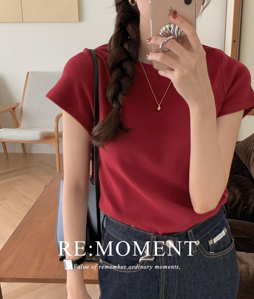 (Over 3,000 photos!) [RE:MOMENT/Blue, same-day delivery excluding red] made. Soft short-sleeved T-shirts in 10 colors!
