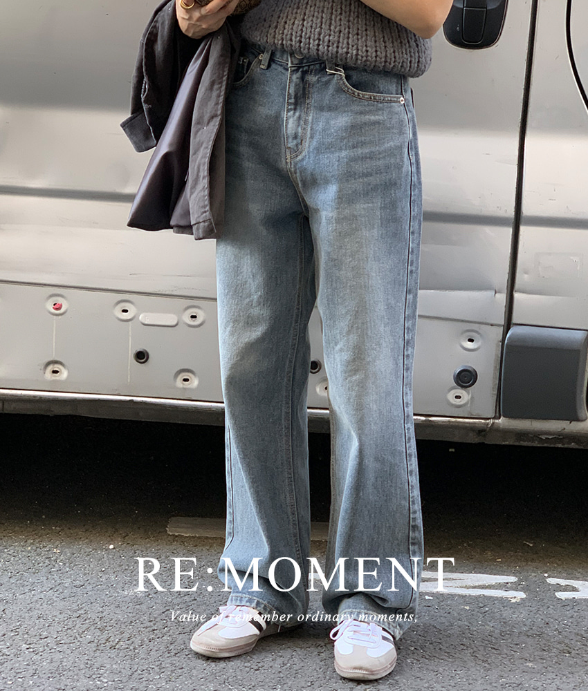 [Re:MOMENT/L excluded same-day delivery] Made. Blue Gracie Wide Denim.
