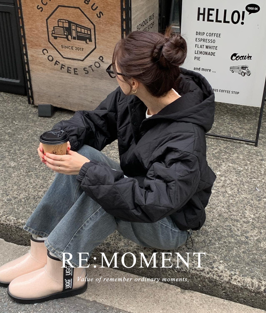 [RE:MOMENT] Made. Board anorak Padded Hooded 2 colors!