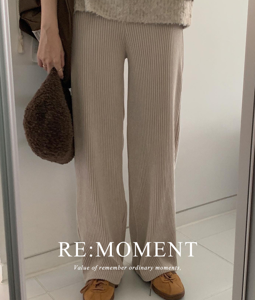 [RE:MOMENT/Same-day delivery] Made. Sugar Beloa Wide Banded Pants 6 colors!