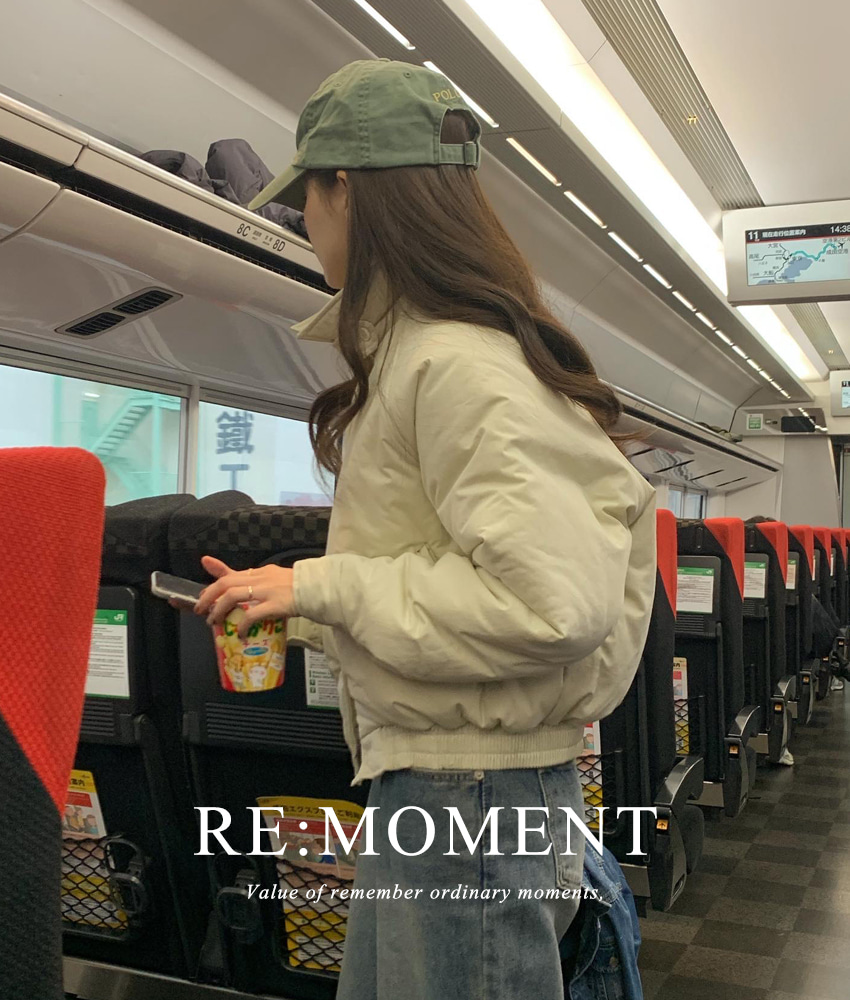 [RE:MOMENT] made.remain 填充大衣 甲壳衫 3color!