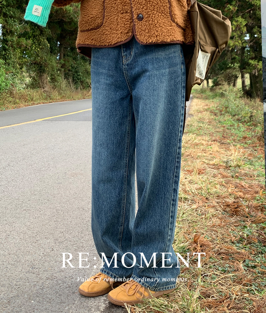 [RE:MOMENT] Made. Mute wide denim pants.