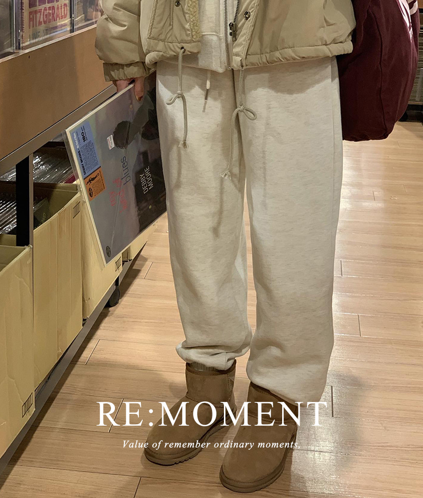 [RE:MOMENT/Same-day delivery] Made. Cosette Loose Fit Wool Napping Jogger Pants 4 colors!