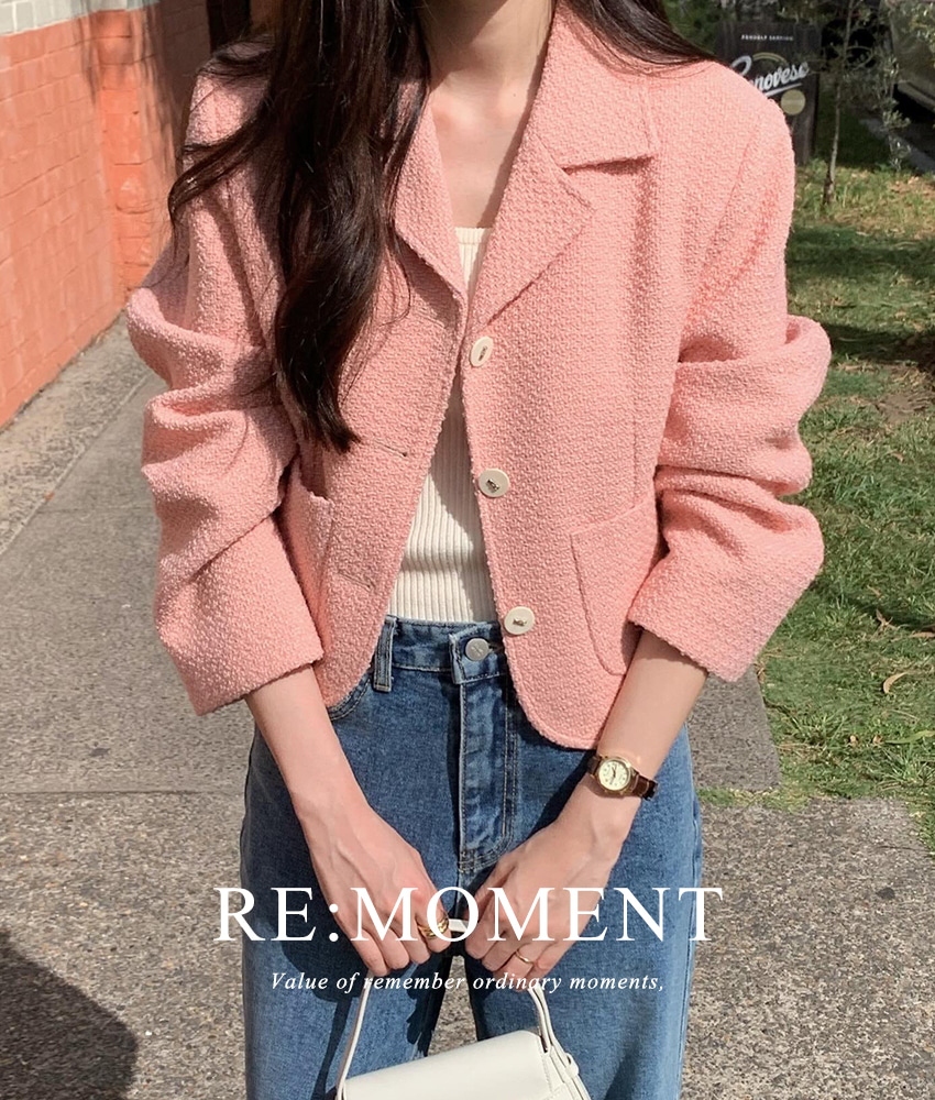 [RE:MOMENT/Sent on the day of cream] Made. Dearton Cara Tweed 2 colors!