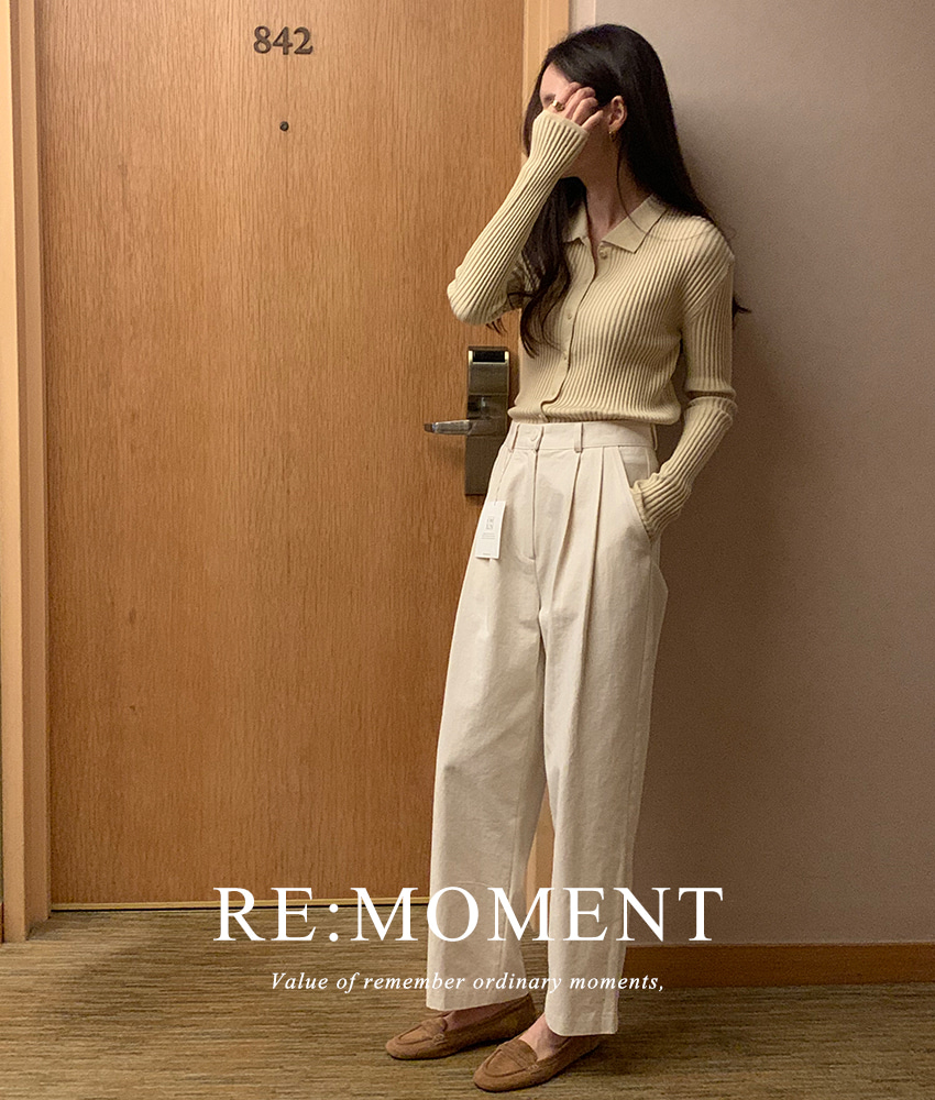 [RE:MOMENT/Same-day delivery] Made. Ned. Two Pintuck Cotton Pants 2 colors!