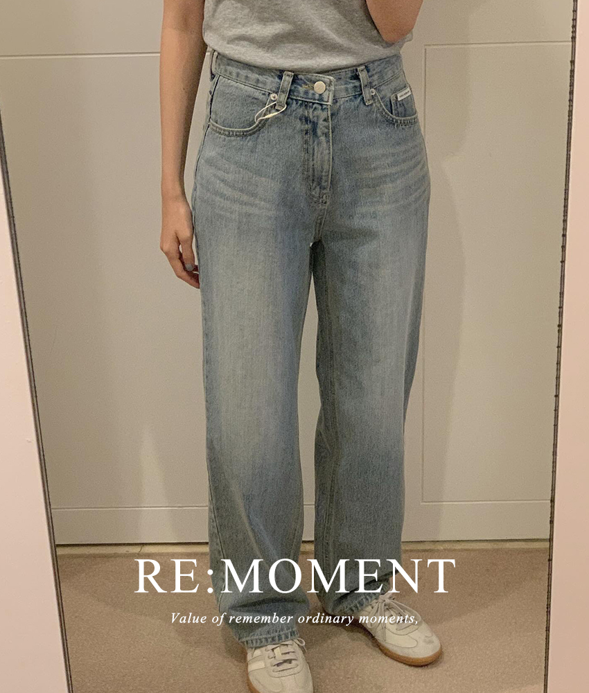 [RE:Moment/Same-day delivery] Made. Tate Light blue wide denim pants
