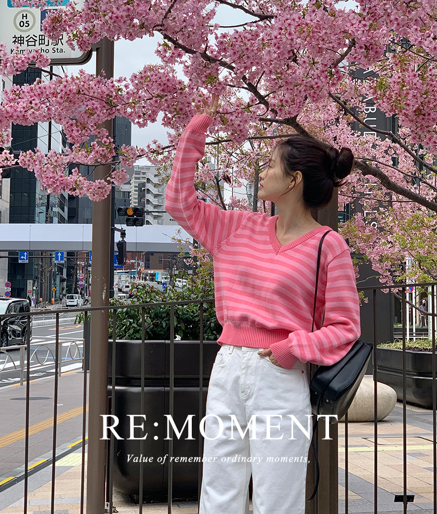 [RE:MOMENT/Same-day delivery] Made. Ed Cotton Stripe Knit 3 colors!