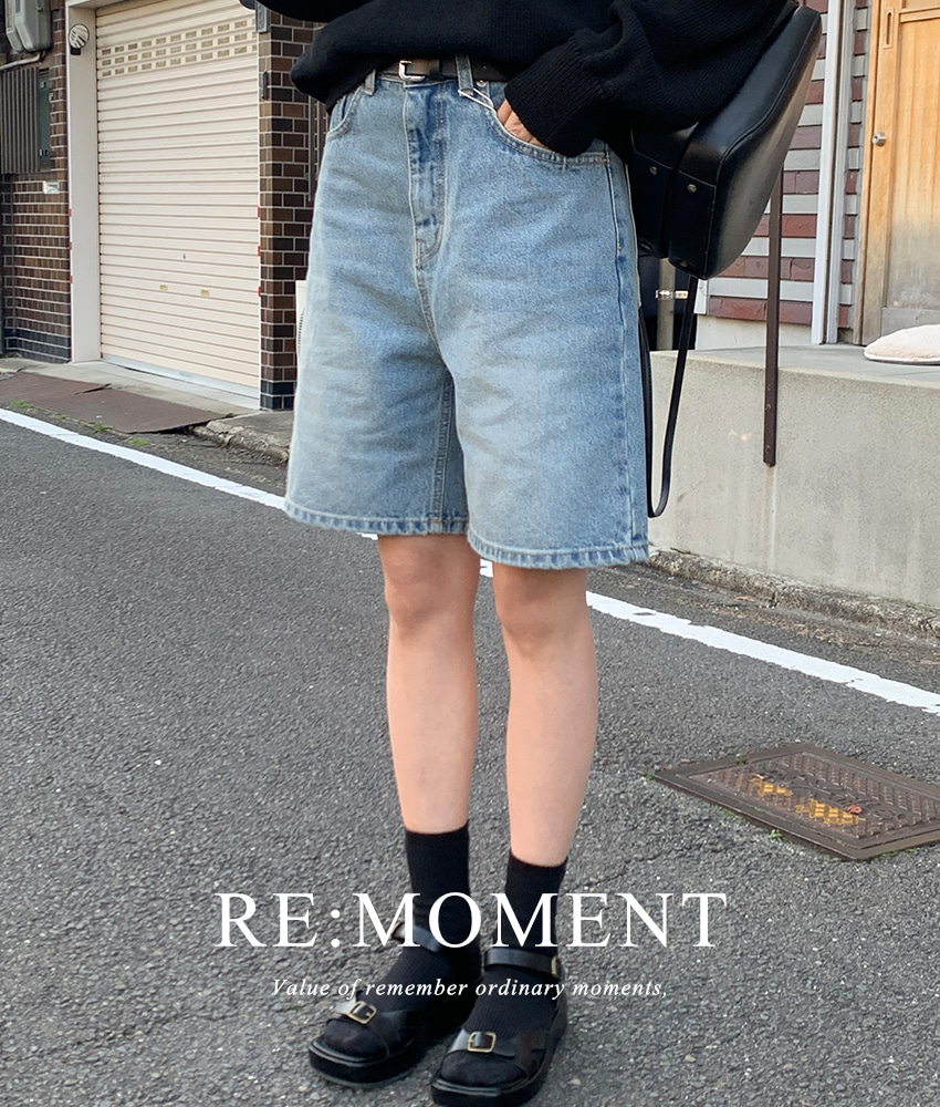 [RE:Moment/Same-day delivery] Made. Mine half-length denim pants.