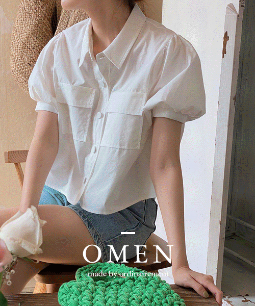 [OMEN made/Same-day delivery] (Summer version) Charmant blouse 2 colors!