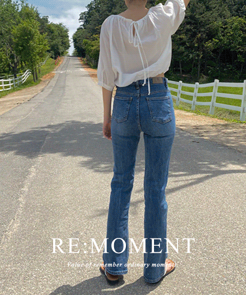 [10,000 copies!] [RE:MOMENT/Same-day delivery] Signature Slim Bootcut Denim 2 colors!