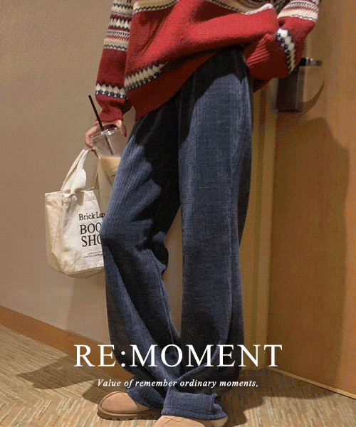 [RE:MOMENT/Same-day delivery without gray] Made. Comfort Corduroy Semi-Bootcut Pants 5 colors!