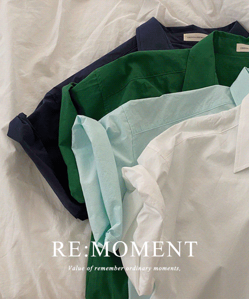 [RE:MOMENT/Sent on the same day except for green] Made. Semi-crop boy fit short-sleeved shirt 4 colors!