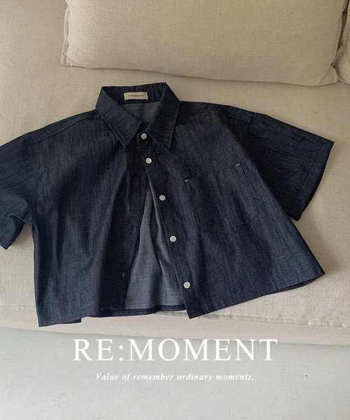 [RE:MOMENT/Same-day delivery] Made. Benny Nonfade Raw Blue Crop T-shirt