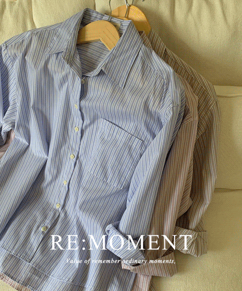 [RE:Moment/Brown sent on the same day] Made. Jed Stripe Shirt 3 colors!