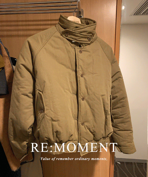 [RE:MOMENT] made.remain 填充大衣 甲壳衫 3color!