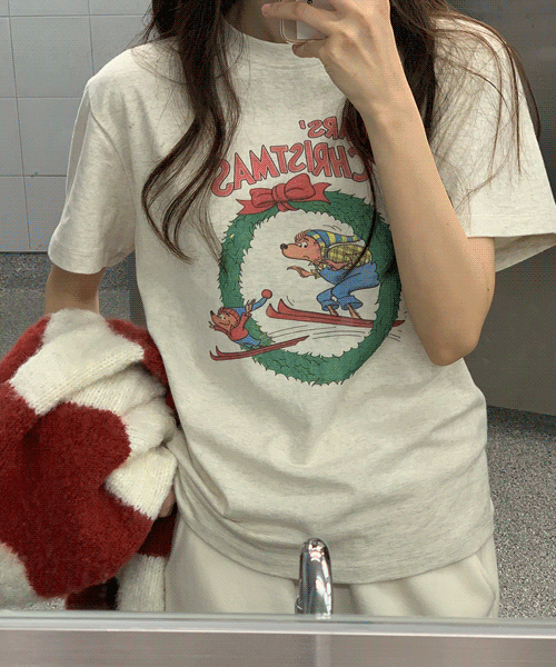 포미 베어 크리스마스 티셔츠 2color!