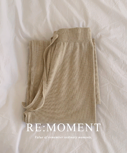 [RE:MOMENT/Beige, Black-exempt same-day delivery] Made. Spring Wide Knit Pants 4 colors!