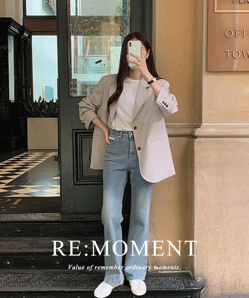 (Over 10,000 copies!) [RE:Moment/m Same-day delivery] Made. Signature Slim Bootcut Ash Medium Denim