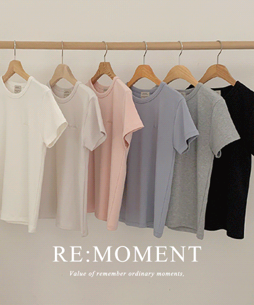 [RE:MOMENT/Gray, Beige Ships on the Day] Made. Manny Soft Short Sleeve T-shirt 6 colors!