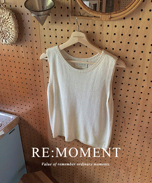 [RE:MOMENT/Sent on the same day without ivory] Made. Nose Linen Sleeveless 3 colors!