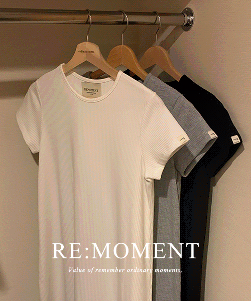 [RE:MOMENT/10日所要] made. プレーン リブ ロング ワンピース 3color!